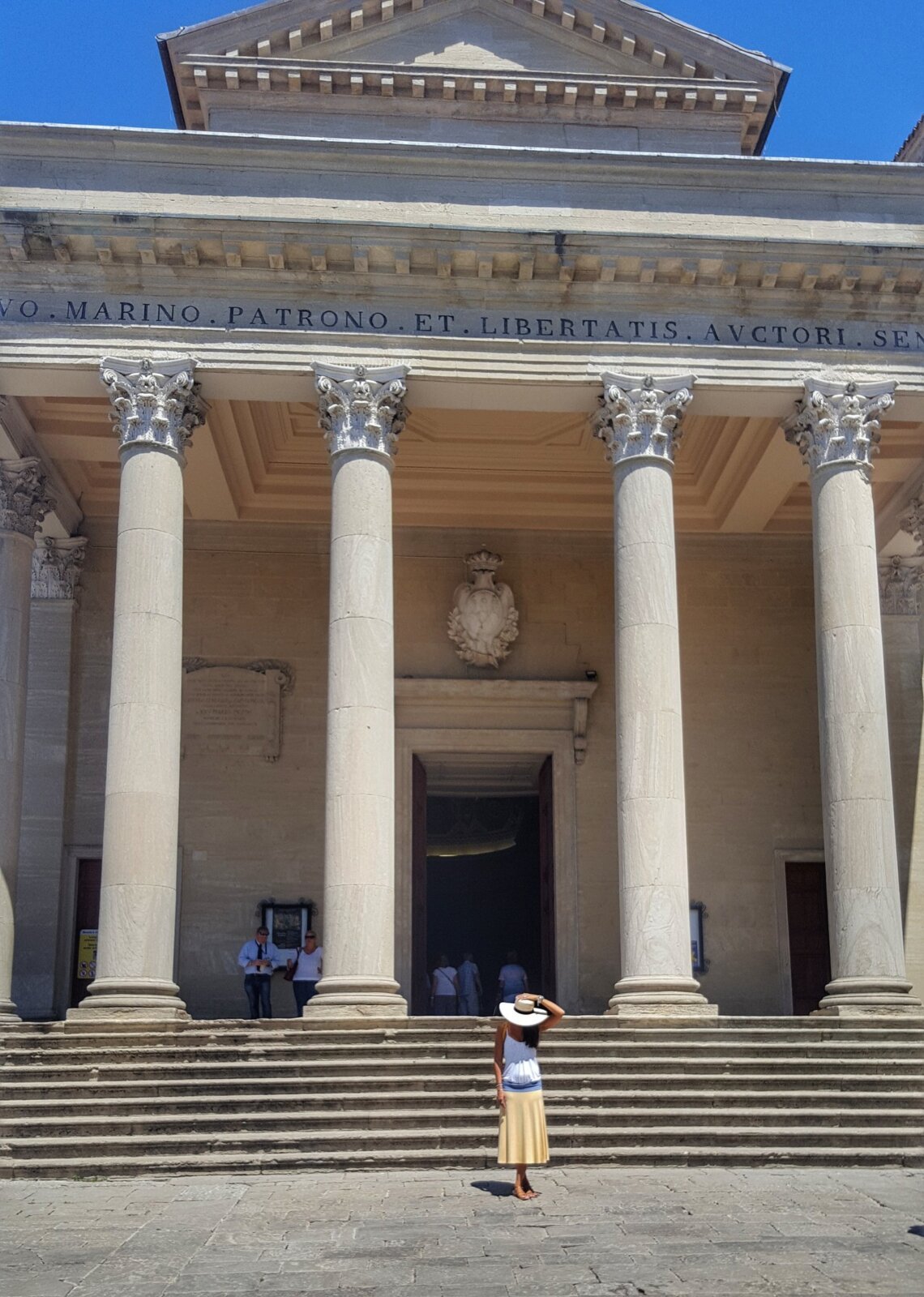 Rimini beach and San Marino